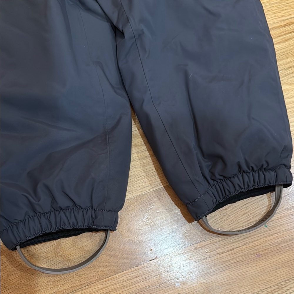 Mini A Ture Dark Gray Hooded Snowsuit with Star Patch - Picture 4 of 6